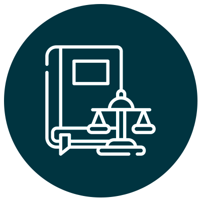 icono de llibre i balaçes per el tema d'Assessoremanet Fiscal i Tributari